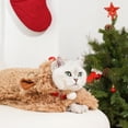 thumbnail image 4 of ELF Reindeer Costume for Dogs Cats Soft Fleece Pet Cape Winter Warm Christmas Cosplay Apparel for Party, 4 of 7