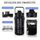 thumbnail image 4 of Botella Deportiva De Agua De 2 Litros Con Pajita Y Correa Pa, 4 of 6