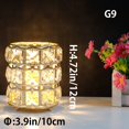 thumbnail image 3 of FSLiving K9 Crystal Table Lamp Battery-Powered with TX Control Stepless Dimming Smart Fairy Lights G9 Iron Base Antique Table Light 3000K Christmas Gift Bulbs Included Wedding Party Camping Trip, 3 of 7