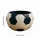 thumbnail image 3 of Cesta para palomitas de maíz con forma de balón de fútbol y maceta | Soporte para aperitivos para la noche de cine | Jarrón decorativo para el hogar y el jardín con temática deportiva, 3 of 7