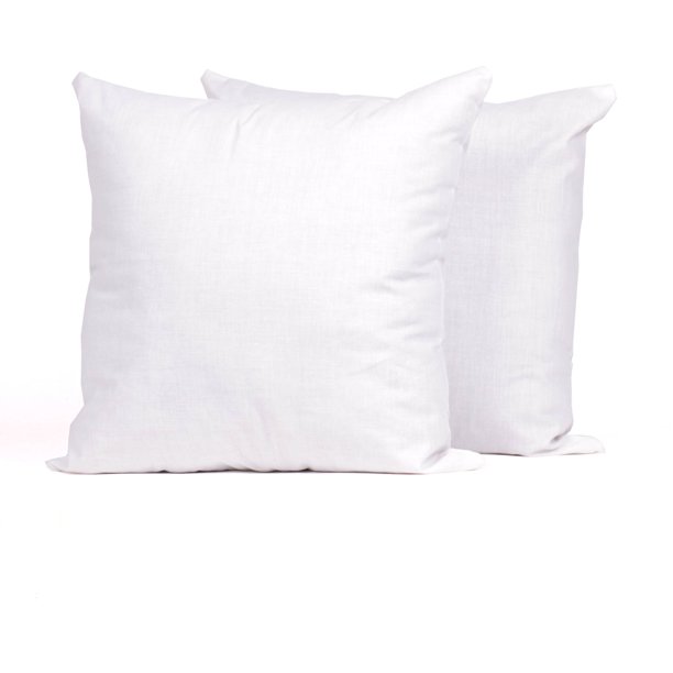 Down Alternative Polyester Square Euro Pillow Insert, 2Pack