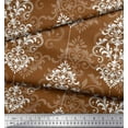 thumbnail image 2 of Soimoi Georgette Viscose Fabric Filigree Damask Print Sewing Fabric Yard 42 Inch Wide, 2 of 3