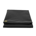 thumbnail image 4 of (2 Pack ) 8' x 10' Heavy Duty BLACK 18oz Vinyl Utility Tarp Waterproof, Multipurpose, Cars, Boats, Campers, Pool Cover, Tent, 4 of 9