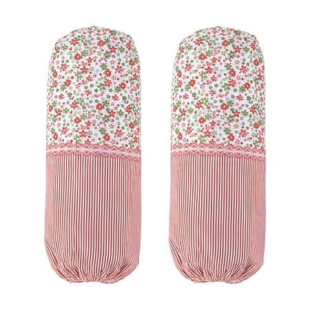 NFTIGB Women Arm Protection Sleeves Dustproof Kitchen Sleeve Polyester Office Arm Oversleeve for Household Red, 13.0 inches / 33.0 cm Long, 1 Pair