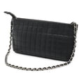thumbnail image 3 of Pre-Owned CHANEL Chocolate Bar Camellia No. 5 Coco Mark Chain Shoulder Bag - Leather, Black, 3 of 10