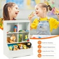 thumbnail image 6 of GVN 3-Tier Children's Multi-Functional Bookcase Toy Storage Bin Floor Cabinet-White, Toy Organizers and Storage for Kids, Boys, Girls, Nursery, 6 of 7