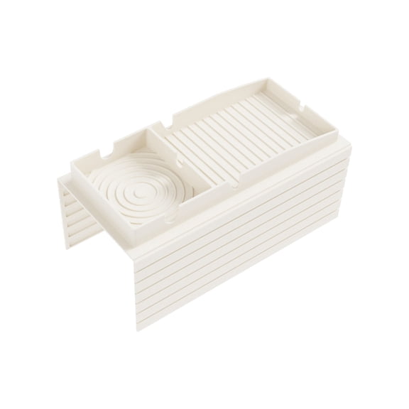 Sofa Tray Armrest Table with Cup Holder Silicone Coaster Multi Functional Storage Organizer for Drinks Snacks Phone Remote Control Living Room Couch Accessory