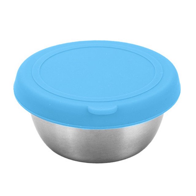 LCXmlly Glasses Storage Case 1 Set 50ML Sauce Cup Leakproof Large Capacity Stainless Steel Small Seasoning Bowl
