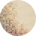 thumbnail image 1 of Ahgly Company Machine Washable Indoor Round Transitional Golden Blonde Gold Area Rugs, 6' Round, 1 of 7