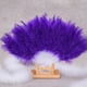 thumbnail image 5 of Abanico de plumas, abanico de plumas de pavo, abanico de plumas colorido, abanico de plumas para danza, 21 piezas, abanico cuadrado, baile, actuación cultural, 5 of 6