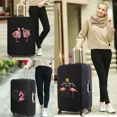 thumbnail image 2 of Luggage Cover Stretch Fabric Suitcase Protector Cover Baggage Dust Case Suitable for18-32 Inch Suitcase Case Travel Organizer 8flamingo042 S, 2 of 6