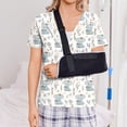 thumbnail image 5 of Post Surgery Shirts for Women Short Sleeve Funny Print Tear Away Tops with Drain Pockets Postoperative Care Tops Shoulder Surgery Shirts for Women Adaptive Clothing, 5 of 7