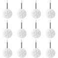 thumbnail image 1 of AGPtek 12Pack Blanc Noël Flocon de Neige Antirouille Plastique Rond Crochets de Rideau de Douche pour la Maison Décorative, 1 of 6