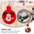 thumbnail image 2 of Los adornos de bolas de Navidad incluyen adornos de apliques de fieltro de zorro, copo de nieve y renos para decoraciones de árboles de Navidad (3 piezas, rojo, blanco, gris), 2 of 5