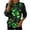 Tops-A632Multicolor, variant on LEKWK Womens St Patricks Day Shirt Regular Fit Quarter Zip Sweatshirts Long Sleeve Graphic Tees Multiple Kittens In Shamrock Hats Print Festival Outfits