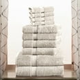 thumbnail image 2 of Superior 800 GSM Egyptian Cotton 6-Piece Face Towel Set, Soft Ultra Absorbent Towels, Purple, 2 of 9