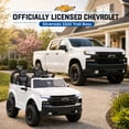 thumbnail image 3 of Conchico Licensed Chevrolet Silverado 24V 2 Seater Powered Ride-On Truck w/Remote & Durable Wheels, White, 3 of 9