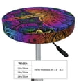 thumbnail image 4 of Daiia Indian Mandalas Dragonfly Stool Covers Round,Round Bar Stool Covers Waterproof Bar Chair Covers Washable Stool Cushion Slipcover for 12-14 Inch Chair-13 inch, 4 of 7
