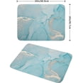 thumbnail image 2 of Dish Drying Mat for Kitchen Counter 18x24 Inch Marble Teal Blue Dish Drying Mat Microfiber Turquoise Gold Dish Mat Drainer Rack Mats Fast Dry Bottles Dish Dry Pad Protector Kitchen Accessories, 2 of 6