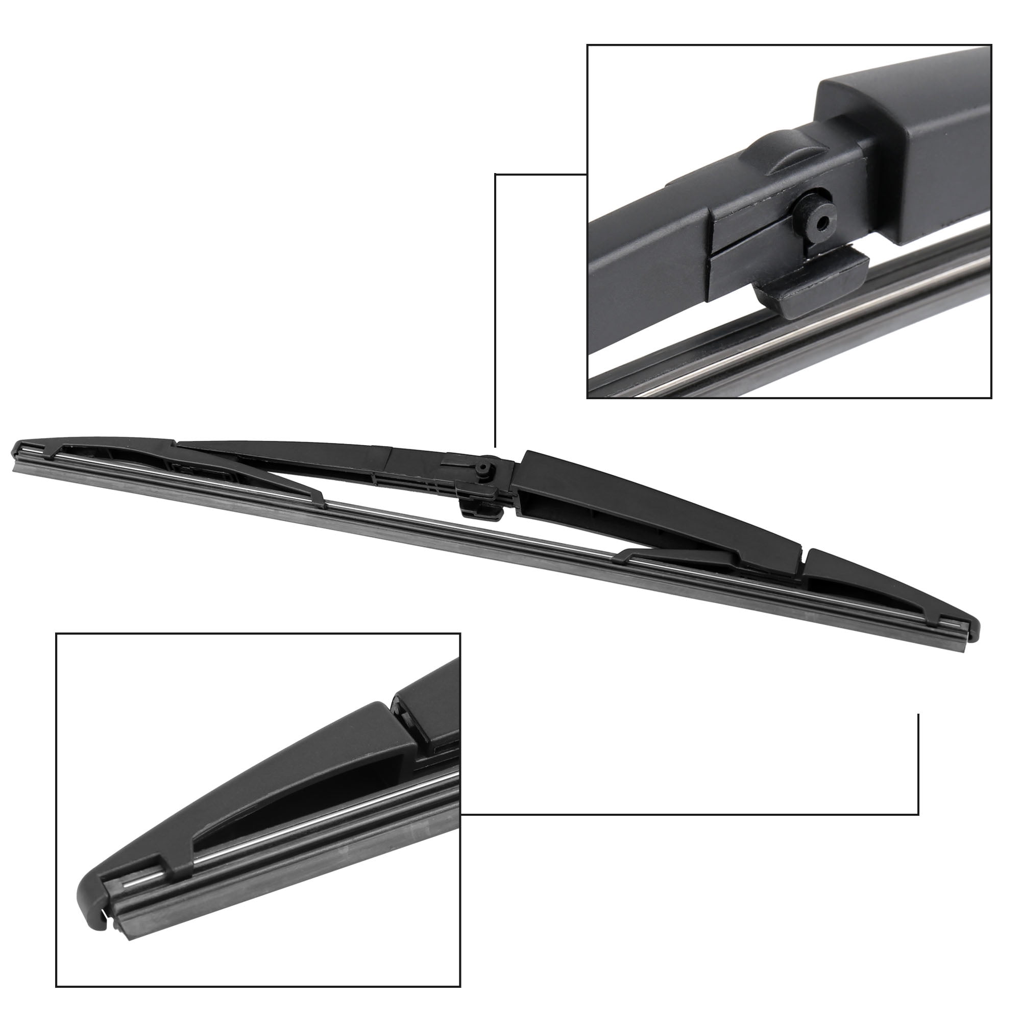 Unique Bargains 14" Car Rear Windshield Wiper Blade Arm Set for Jeep Grand Cherokee 05-10