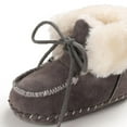 thumbnail image 6 of Zhaomeidaxi Baby Booties Baby Girl Shoes Winter Warm Fur Lining Non-Slip Lace Up Newborn Boots Infant Toddler First Walker Crib Shoes, 6 of 6