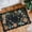 Black/Grey-2' x 3' (Rectangular), variant on Floral Washable Kitchen Rug Ultra-thin Fall Door Mat Indoor Entrance Stain Resistant Boho Small Low-pile Throw For Bathroom Bedroom Flore (2x3ft Brown)