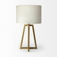 thumbnail image 3 of Metallic Gold Tone Geometric Table Lamp, 3 of 3