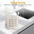 thumbnail image 4 of ERSAN-Bowl Rack, Adjustable Plate Holder Retractable Dish Holder Dish Drying Rack Dinner Dish Plate Holder Plate Rack with Handle for Kitchen Countertop Cupboard, 4 of 4