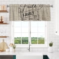 thumbnail image 6 of Black and White Harlequin Valance for Windows 1 Piece, Short Kitchen Bedroom Curtain with Rod Pocket 54" x 18", 6 of 7