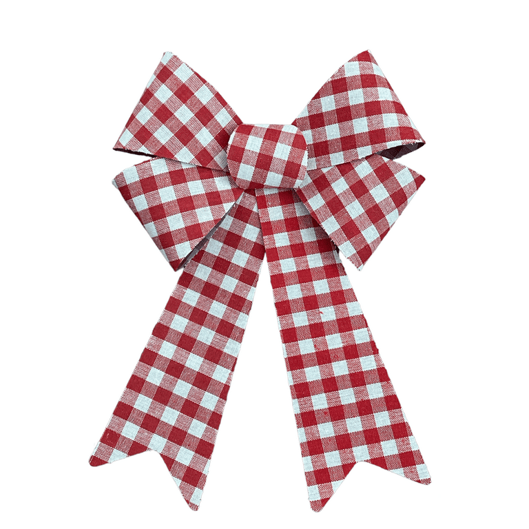 GINGHAM BOW RIBBON BELT 1 1/4 Red D Ring Buckle Classy Preppy Custom Size  NEW