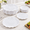 White, variant on White 60-Piece Scalloped Heavy Duty Disposable Plastic Plate Set
