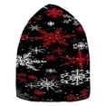 thumbnail image 2 of BZSMCE Winter Beanie Hats Warm Cozy Cap Nocturnal Snowflake Burst Pattern, 2 of 7