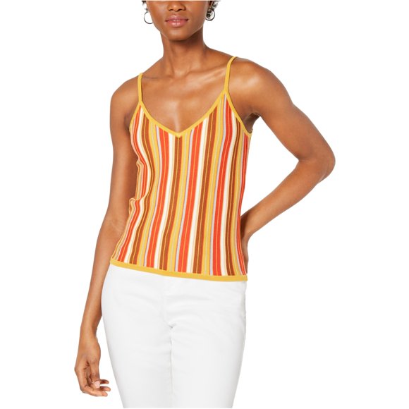 Camiseta sin mangas Lucy Paris de punto arcoíris para mujer multicolor grande
