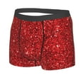 thumbnail image 2 of Fotbe Red Glitter Men’s Total Support Pouch Boxer Briefs, X-Temp Cooling, Moisture-Wicking Underwear, Regular, Long-leg and Trunk-, 2 of 9