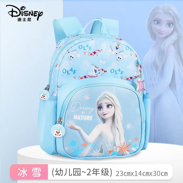 Mochila de Disney, mochila escolar de dibujos animados de princesa Elsa de Frozen, mochila bonita para escuela primaria, mochila bonita para jardín de infantes, regalo para estudiantes y niños hola suerte unisex