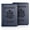 Dark Blue, variant on DEZEN Passport Holder with Vaccine Card Holder Slot Combo, PU Leather Waterproof, Dark Blue, Pack 2