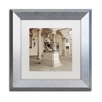 Trademark Fine Art "Lucca II" Canvas Art by Alan Blaustein, White Matte, Silver Frame