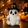 thumbnail image 7 of syligr 11Inch Halloween Ghost Plush Toy, Soft Cute Stuffed Animal Doll for Home Shelf Sofa Decoration,Spooky Party Decor, Birthday Gift, 11Inch, 7 of 7