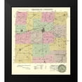 thumbnail image 2 of Everts 20x22 Black Modern Framed Museum Art Print Titled - Franklin Kansas - Everts 1887, 2 of 5