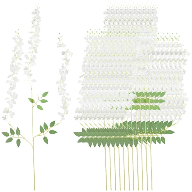 KAKOWELY 12 piezas de flores artificiales de glicina falsa, guirnalda colgante de violeta, adorno para decoración de pared de jardín