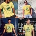 thumbnail image 3 of Greenyef Graphics I Paused My Game to Be Here Gamer Gift Funny Tee Men's T-Shirt Style-43 (Cornsilk & Forest Green, Medium), 3 of 6