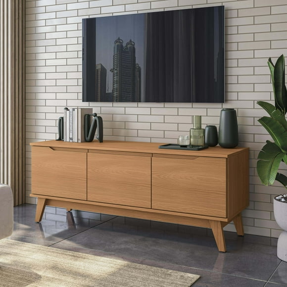 Mueble TV 55" Kappesberg 136cm con 3 Puertas Canela