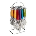 thumbnail image 1 of Gibson Art Deco Stainless Steel Flatware Silverware Set with Rack, 20 Piece, 1 of 5