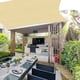thumbnail image 5 of Toldo vela de sombra triangular rectangular para patios e instalaciones Rectángulo Caqui, 5 of 8