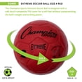 thumbnail image 3 of Ballon de Soccer Taille 4 Composite Rouge, 3 of 4