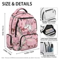 thumbnail image 4 of Chririnla Deer Backpack for School Boys Large Capacity 17 Inch Bookbag Pink Hunting Forest Elementary Preschool Daypack with Side Pocket for Travel Camping Outdoor, 4 of 7