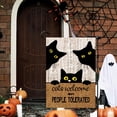 thumbnail image 5 of Black Cat House Flags 28x40 Halloween Garden Flag Cats Welcome People Tolerated Sign Outdoor Flags Double Sided for Outside Farmhouse Porch Yard Decor, 5 of 7