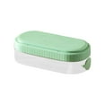 thumbnail image 3 of Molde de bloque de hielo estilo de prensa de grado alimenticio | Máquina para hacer cubitos de hielo para el hogar con tapa | Liberación con un clic | Caja de almacenamiento de plástico transparente, 3 of 5
