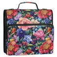 thumbnail image 5 of FORMRS Zipper Binder with Shoulder Strap 2-inch Ring 500 Sheet Capacity File Bag, Vibrant Pink Floral Pattern, 5 of 5