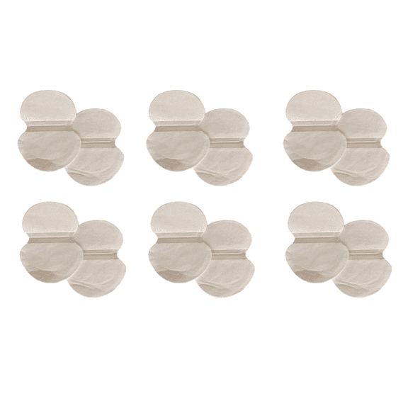 Underarm Perspiration Shield Disposable Absorbent Pads (6 Pairs, Wide) - Invisible Protection Against Armpit Sweat Stains